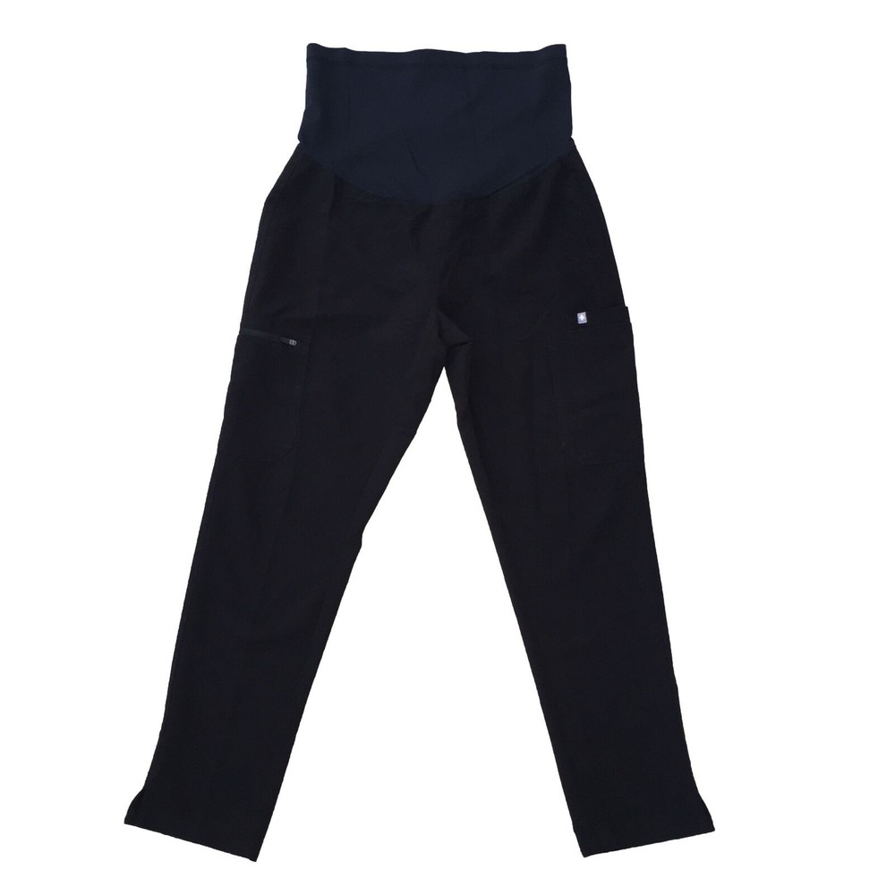 FIGS Maternity Yola 3.0 Skinny Scrub Medical Pants Black Size Medium W21SW2035